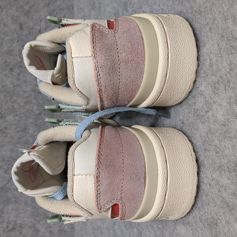 adidas originals Unisex Forum Exhibit Low Sneakers White/Pink/Blue Women's Sz6.5 - Picture 3 of 9